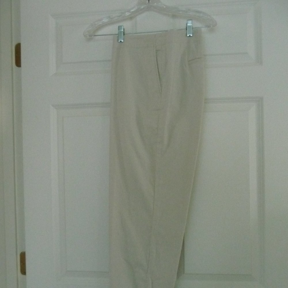 NWT J JILL LIVE-IN SLIM BOYFRIEND CHINOS – SEA SALT - SIZE 12